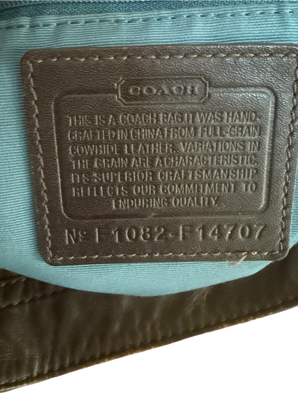 Authenticated Coach Vintage Zoe Glove-Tanned Leather Shoulder Bag in Brown! COA! - Picture 10 of 13